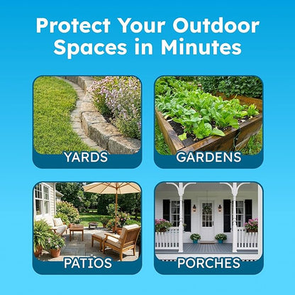 BugMD Pest Defense Pro Peppermint Oil Bug Spray & Mosquito Repellent Outdoor Patio - Ant Killer & Tick Spray for Yard | Plant Powered Electric Sprayer Wand Kit