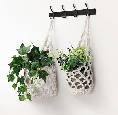 2 Packs Hanging Planters for Indoor Plants up to 6 in., Wall Plant Holder | Plant Hanger Indoor, Wall Planters for Indoor Plants, Hanging Plant (2PK, for 6 inch Pot)