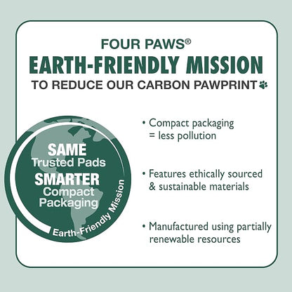 Four Paws Wee-Wee Super Absorbent Unscented Pee Pads for Dogs & Puppies with Insta-Rise Border, Leak-Proof Dog Housebreaking Potty Training Floor Protection, 22" x 23", 10 Count (Pack of 3)