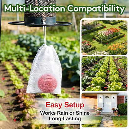 Powerful Deer Repellent Balls, Pest Repellent 24-Pack Deer Repellent for Garden & Outdoor Use, Natural Peppermint Oil Deer Deterrent to Keep Deer Away from Garden, Yard