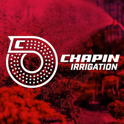 Chapin 4984: T-Post Impact Sprinkler, 360 Degree Automatic Impact Sprinkler for Small Gardens and Lawns, Up to 85ft Coverage Area, Red