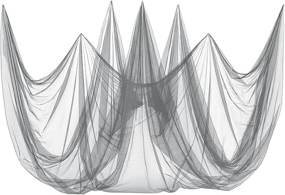 ANPHSIN 33x10Ft Ultra fine Mosquito Net for Patio - Mesh Netting Screen for Outdoor Garden Porch Balcony, Protects Skin & Plants from Bugs, Birds, Gray