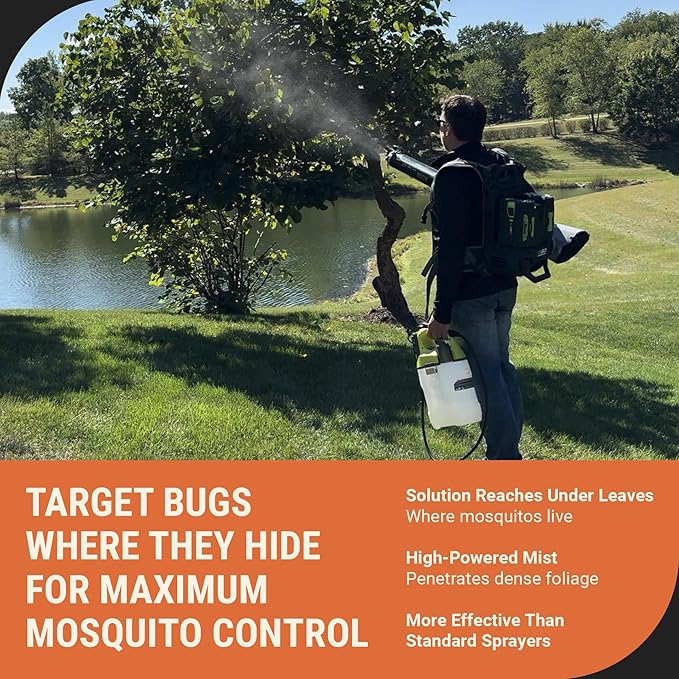 Pesticide Sprayer - Insecticide and Mosquito Mister System - Pest Control System for Fleas, Ticks, and Mosquitos - Mist-PRO Universal Adapter Kit