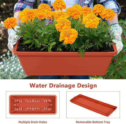Raised Garden Beds Vertical Garden Planters Indoor Outdoor Standing Raised Planter Box with Legs, Plastic Raised Bed Tiered Planter Boxes Elevated Herb Flower Beds for Vegetables, Balcony, Patio, Red