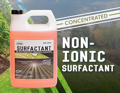 Liquid Harvest Concentrated Surfactant for Herbicides Non-Ionic Gallon (128oz), Increase Product Coverage, Increase Product Penetration, Increase Product Effectiveness