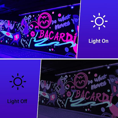12W Black Lights for Glow Party,Purple LED Landscape Spot Lighting for Yard Garden Poster Bar Decoration,2Pack