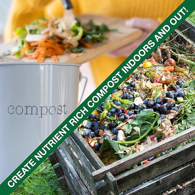 TeraGanix TCM Premium Bokashi Bran Bulk, Compost Accelerator, Rice Bran Mix, Odor Eliminator, Bokashi Compost Starter for Kitchen Compost Bin & Soil (22 Lb)