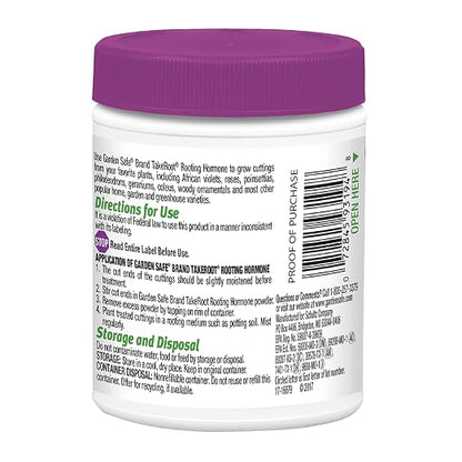 Garden Safe Brand TakeRoot Rooting Hormone, 2 Count, Powder Helps Grow New Plants from Cuttings Including Most Home, Garden and Greenhouse Varieties, 2 Pack