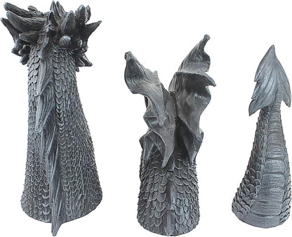Design Toscano The Dragon of Falkenberg Castle Moat Lawn Garden Statue, 28 Inch Long, 14 Inch Tall, Cast Stone Resin, Gray Stone Finish