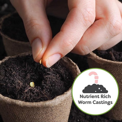 Perfect Plants Organic Seed Starter Soil Mix 8qts. | Germinate Seeds at Home | Sustainable Gardening Substrate