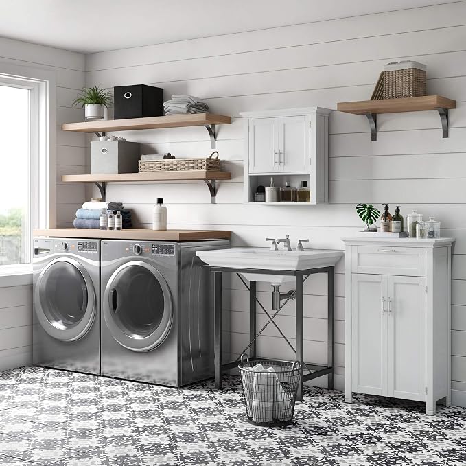 RiverRidge Somerset Two-Door Floor Cabinet, White