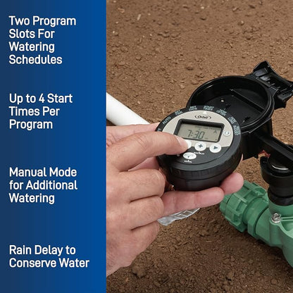Orbit 57865 Outdoor Battery-Powered Water Sprinkler Controller