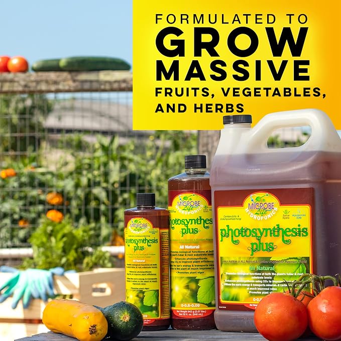 Microbe Life Hydroponics Premium Photosynthesis Plus to Grow Fruits, Vegetables, and Herbs, The Best Professional Big Bud Grow, Use with Any Feeding Systems Including Hydroponics or Soil, 2.5 Gallons