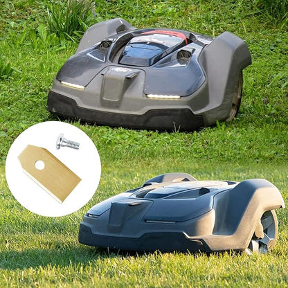 30Pack Blade Kit with Screws Replacement Robotic Lawn Mower Cutting Blade for All Husqvarna Automower,Gardena McCulloch Robotic Lawnmower Mowing Lawn Mower Robot (Titanium)