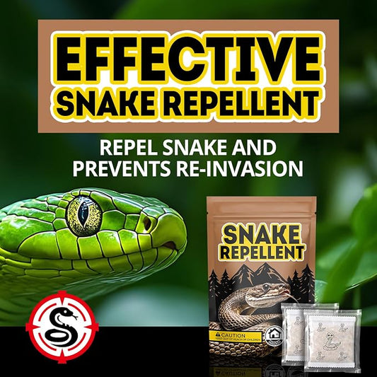 Snake Repellent for Yard Pet Safe, Indoor and Outdoor, 12 Packs | Repels rattlesnakes, Protects Garden Garage Farm Camping Backyard House Coop, Natural Formula, Easy to Use, Long-Lasting