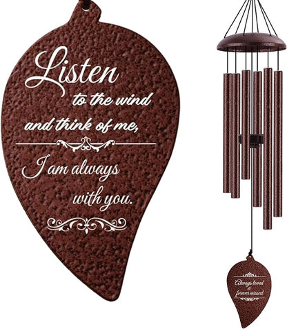 Memorial Wind Chimes for Outside, Sympathy Gift for Loss of Loved One Mom Dad, Ideal for Funeral, Bereavement Condolence Remembrance Gifts