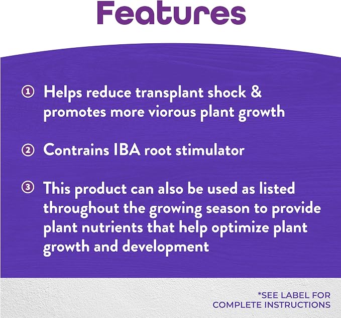 Bonide Garden Rich Root & Grow Root Stimulator & Plant Starter, 128 oz Concentrate 4-10-3 Fertilizer for Transplanting