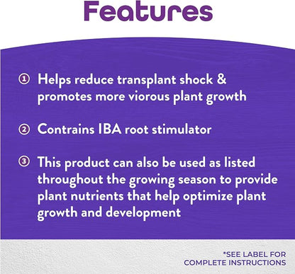 Bonide Garden Rich Root & Grow Root Stimulator & Plant Starter, 128 oz Concentrate 4-10-3 Fertilizer for Transplanting