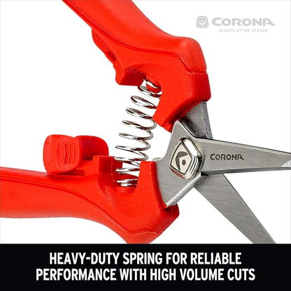 Corona FS 3214D ComfortGEL Leaf & Stem Micro Snips, Orange (Pack of 6)