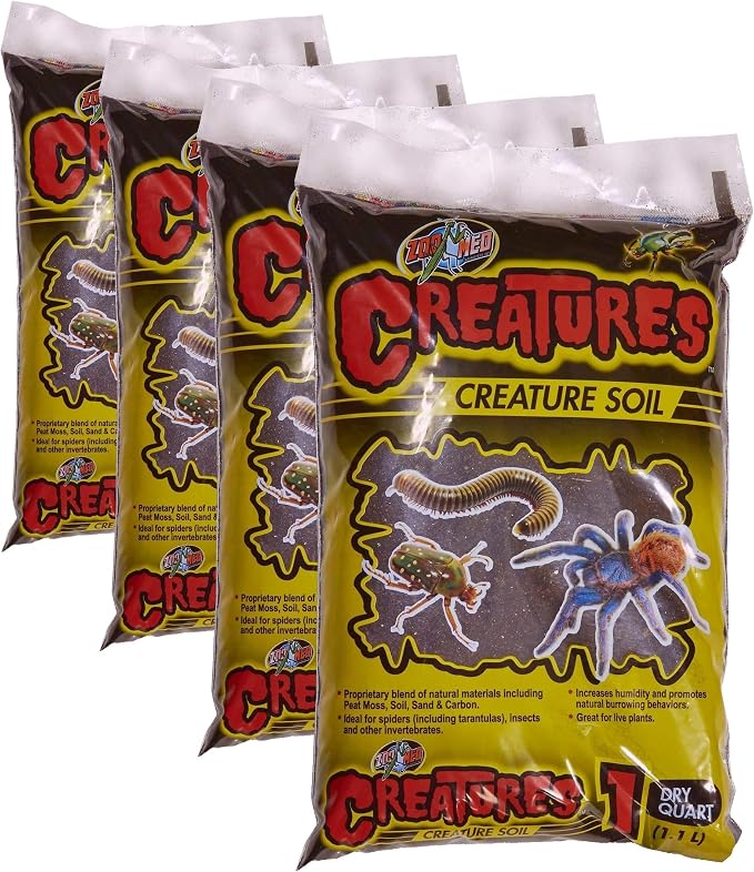 Zoo Med Creatures Creature Soil Bag 1 Quart (Pack of 4)