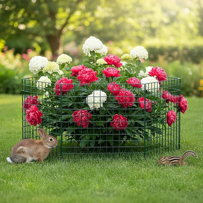 30 PCS Plant Protectors from Animals, 13"x13" Metal Plant Cages for Outdoor Plants, Reusable Plant Covers from Animals, Garden Cloche & Chicken Wire Cloche for Vegetables, Flowers, Seedlings