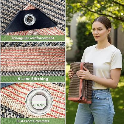 90% Sun Shade Cloth with Grommets, 10 x 12 FT Pergola Replacement Shade Cover Canopy Privacy Screen for Outdoor Patio Garden, Mocha