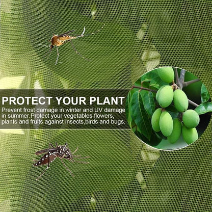 Plant Cover Bags, 4.6X 3.4 Feet Reusable Thicken Encrypted Garden Netting Mesh with Drawstring, Fruit Tree Plant Protect Netting, Plant Cover for Pest, Insect Bird Barrier Netting (2 Pcs)