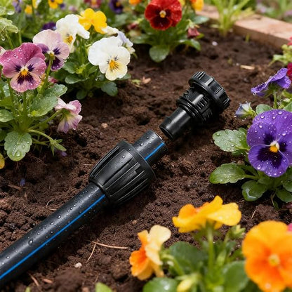 1/2 Inch Drip Irrigation End Plug Fittings, 10 Pieces 1/2'' Drip Line Barbed Locked End Cap Connectors for 1/2 Inch Irrigation Tubing (1/2" ID x 0.670" OD) for Garden Watering System