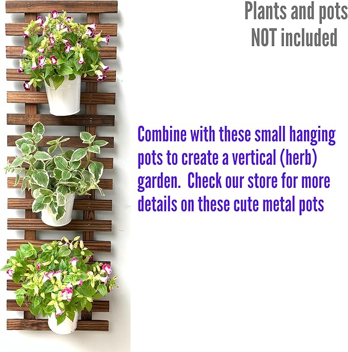 ShopLaLa Wall Planter - Wooden Hanging Planter for Indoor Plants, Plant Stand, Air Plant Succulent Holder, Vertical Garden. Large Wall Decor for Living Room, Room Decor for Teens, 90cm (35.4") | Air Plant Succulent Holder, Plant Stand, Vertical Garden ...
