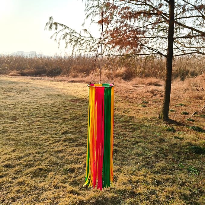 Satin Ribbon Windsock Streamer, Outdoor Decorations for Your Patio, Garden, Yard, Dock and Camper, 41-Inch, WS41-HHL