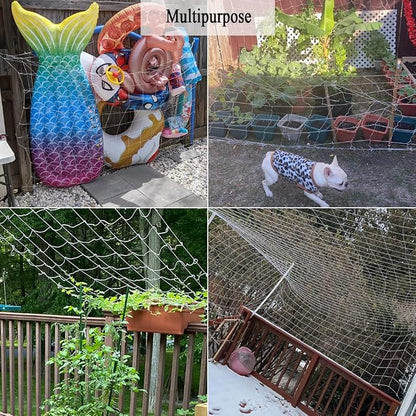 Plant Trellis Netting, 5x15 Ft Polyester Square Mesh Trellis Net Support for Climbing Plants, Bean, Pea, Garden Bed Vines, Grow Tents