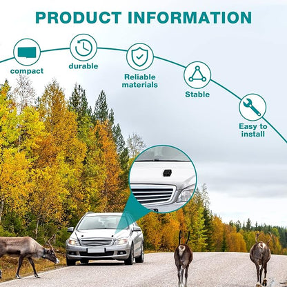 Frienda 8 Pcs Deer Whistles for Vehicles, Car, Deer Horn | Avoids Collisions, Vehicles Wind Activated Ultrasonic Waterproof Warning for Car Motorcycles Animal Save Alert Trucks