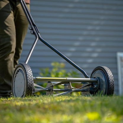 American Lawn Mower 1415-16 16-Inch 5-Blade Push Reel Lawn Mower, Gray