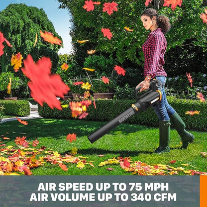 WORX 20V String Trimmer, Edger & Leaf Blower Cordless with Battery, Charger & Trimmer Line Replacement (4 Pack)