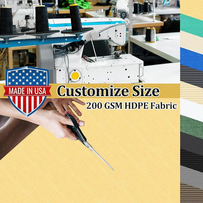 Shade&Beyond Customized Size 14' X 19' Shade Cloth with Grommets, 90% UV Protection UV Protection Mesh Tarp Sun Screens for Patio GN01, Sand