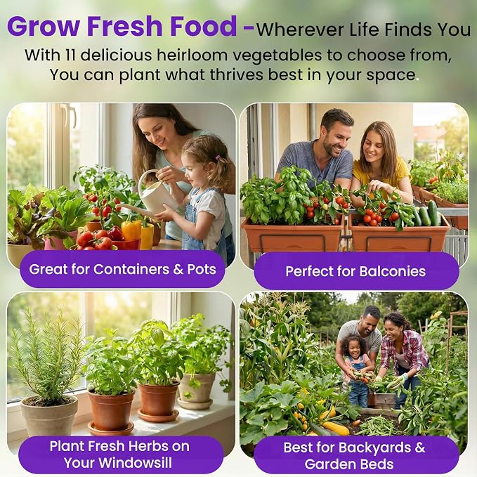 NatureZ Edge, 20 Variety with Melon Seeds for Planting Vegetables, Vegetable Seeds for Planting Outdoors, Seeds, Garden Seed, Heirloom Seeds for Planting Vegetables and Fruits, Garden Seeds