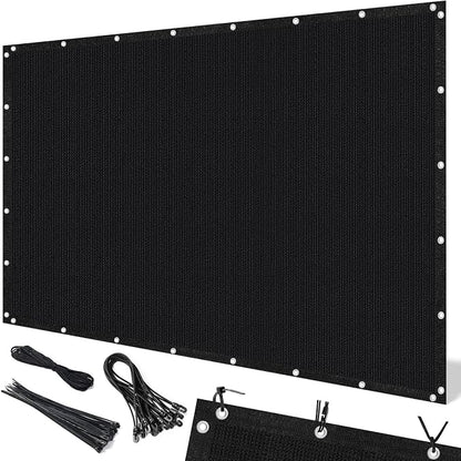 Artpuch 90% Sun Shade Cloth, 6 x 8 FT Pergola Shade Cover Canopy with Grommets, Sun Screen Fabric Tarp for Patio, Outdoor, Garden, Backyard, Black