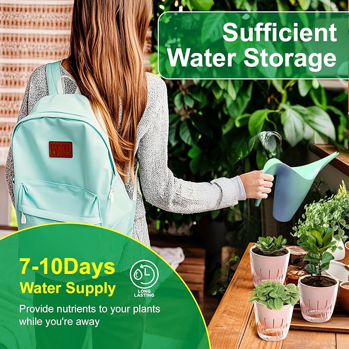 6 Inch Self Watering Pots for Indoor Plants, 2 Pack Self Watering Planter, Self Watering Pot with Reservoir, Clear Self Watering Pots for Indoor Plants, African Violets (2 Pack, 6", Clear)