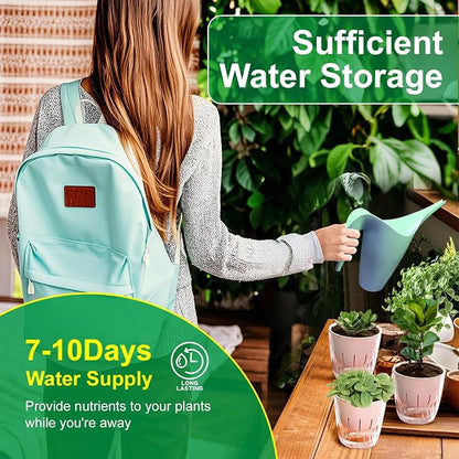 6 Inch Self Watering Pots for Indoor Plants, 2 Pack Self Watering Planter, Self Watering Pot with Reservoir, Clear Self Watering Pots for Indoor Plants, African Violets (2 Pack, 6", Clear)