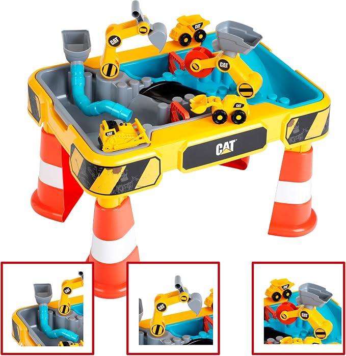 Klein CAT: Sand and Water Play Table, Kids Pretend Play, Construction Toys, Ages 18 Months+