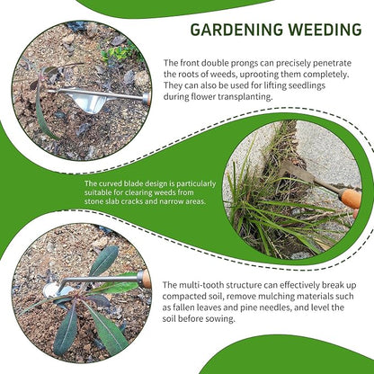 3PCS Weed Puller Tool, Garden Tool Set, Portable Garden Weeder Tool for Vegetable Gardening Backyard Farm Planting
