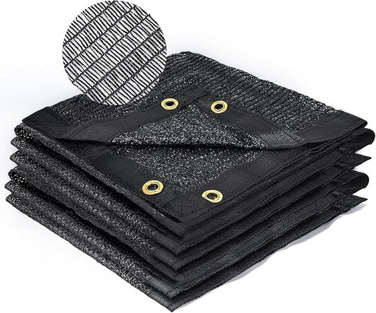 Kesfitt 40% Shade Cloth 6.5x10 ft, Breathable HDPE Mesh Sun Shade Tarp for Garden & Greenhouse, UV Resistant Outdoor Shade Fabric with Copper Grommets for Plants, Patio, Yard