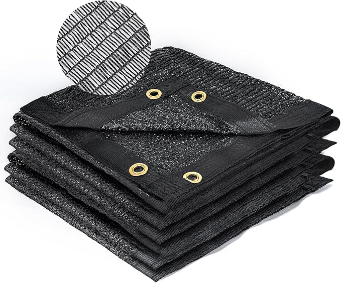 Kesfitt 40% Shade Cloth 20x30 ft, Breathable HDPE Mesh Sun Shade Tarp for Garden & Greenhouse, UV Resistant Outdoor Shade Fabric with Copper Grommets for Plants, Patio, Yard