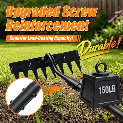 Weeding Rake, 11" Wide Manual Weeder Tool with Sharp Blade, 70" Heavy Duty Weed Puller Tool Stand Weed Remover Gardening Hand Tool for Lawn, Yard, Patio and Backyard, Weeding Loosening Soil