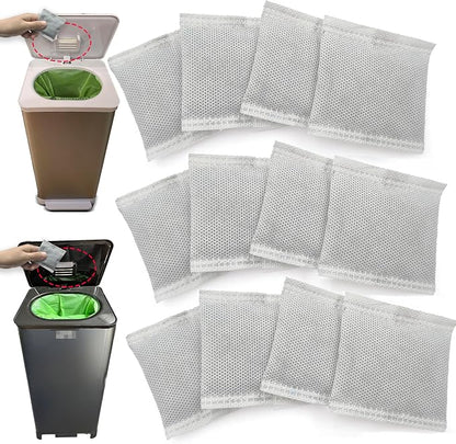 PurifyLogix Compost Bin Deodorizers for Compost Genie Kitchen Compost Bin | Carbon Filters, Replacement Coconut Shell Activated Carbon Purifying Deodorizer, 12 Pack