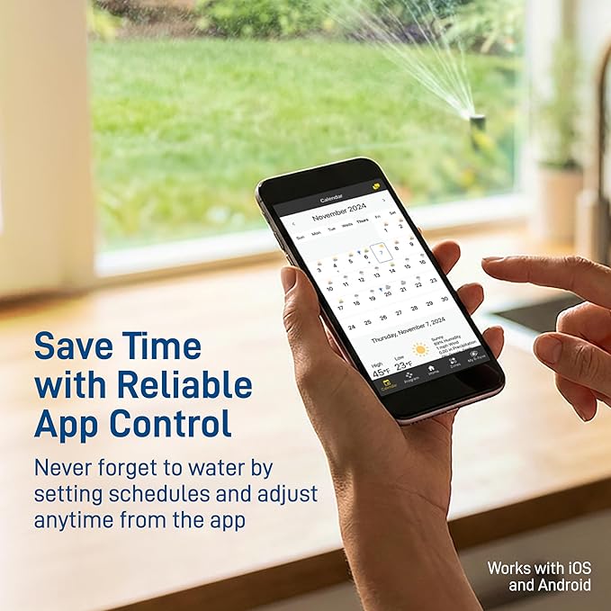 Orbit B-hyve Smart Indoor/Outdoor Sprinkler Controller - 12-Zone - App Controlled Smart Controller with Custom Irrigation Schedules - Weatherproof Multi-Zone Sprinkler System - 57950