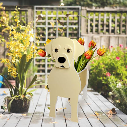 Labrador Dog Planter, Cute Animal Shape Flower Planters, Plant Pots for Indoor/Outdoor Garden Decor, Unique Gifts/Souvenirs for Pet Lovers