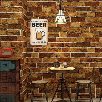 Vintage Metal Sign Beer Is Not The Answer Tin Sign Funny Walll Decor for Bar Kitchen Pubs Cafe Home Garage 12×8 Inch
