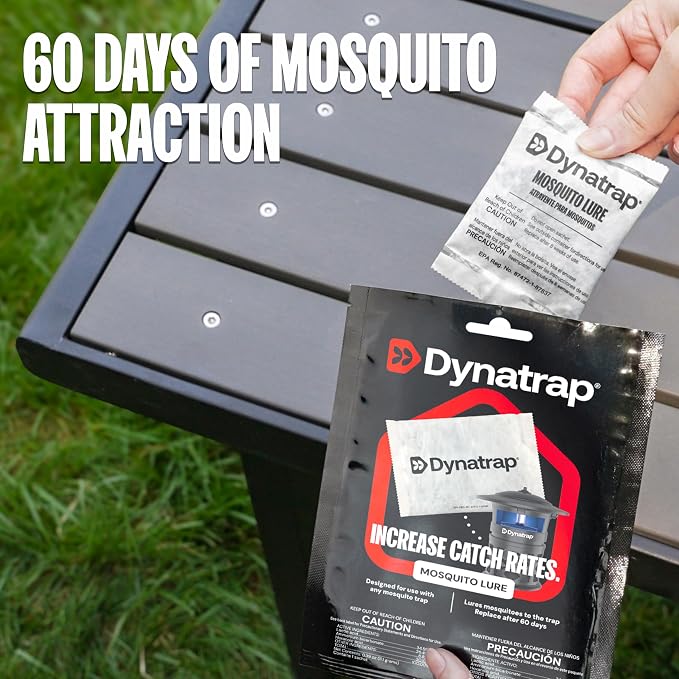 DynaTrap 100611 Atrakta Mosquito Lure Sachet for Any DynaTrap Insect Trap, Lasts 60 Days, Mosquito Trap Attractant | Targets Mosquitoes, Compatible with all DynaTrap Insect Traps, 100611