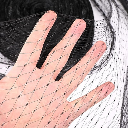 GWHOLE Black Garden Netting, 33 x13 Ft Bird Netting for Garden Plant and Tree Protection, Chicken Coop Pond Net, Black | Bird Net Reusable, 0.6 Inch Mesh Size, Protects Fruits Plants Tree, Protects From Animals, Chicken Coop Pond Net